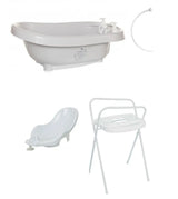 Conjunto de Banheira de Bebé Thermo Bath Bebe Jou Ollie Light Grey - Minicool