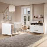 Cama Convertível Micuna Big Trevi – Branco/Madeira - Minicool