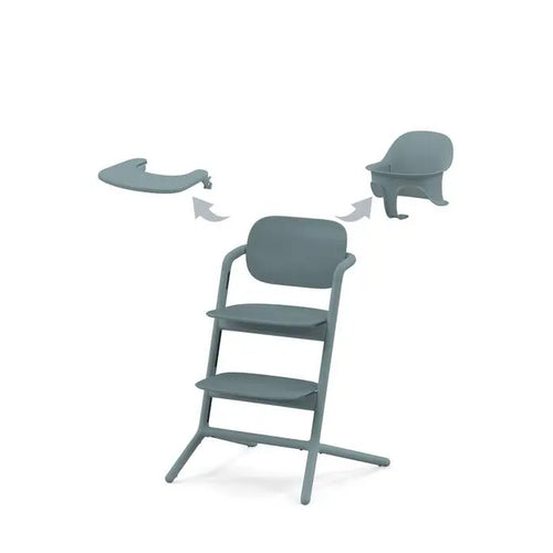 Cadeira de Refeição Cybex LEMO 3-em-1 | Cadeira + Baby Set Incluído | Dos 6 Meses até à Idade Adulta