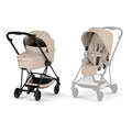 Cybex Mios Pack Comfort 2026 | Chassi + Assento + Alcofa Dobrável | Cozy Beige / Matt Black | Do Nascimento aos 22 kg