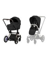 Carrinho Elétrico Cybex e-Priam Pack Trio 2026 | Chassi + Assento + Alcofa | Do Nascimento aos 22 kg
