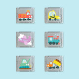 GloPals Conjunto 6 Cubos Veículos Glopals