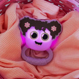 GloPals Chocalho/Mordedor com Luz Lumi Lila Glopals