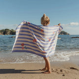 Little Dutch Toalha de Praia Dreamy Purple Stripe - 60x120cm Little Dutch