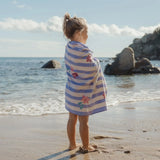 Little Dutch Toalha de Praia Dreamy Purple Stripe - 60x120cm Little Dutch