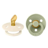 Pack 2 Chupetas Anatómicas BIBS Ivory/Sage - Tam.1 | 0+ meses
