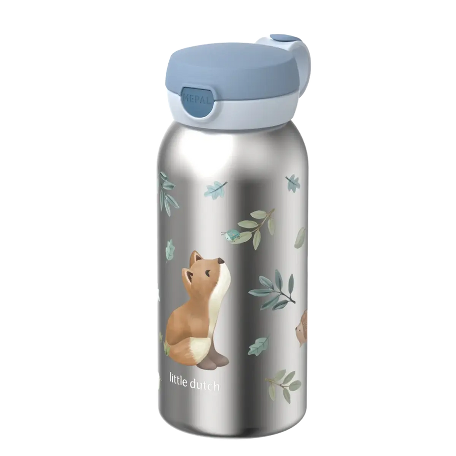 Little Dutch Garrafa Aço Inox Flip Cap 600 ml Forest Friends