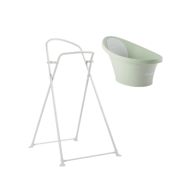 Shnuggle Conjunto Banheira de Bebé Menta + Suporte