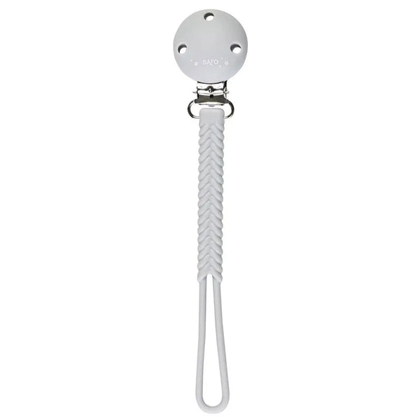 Prende Chupetas Silicone Saro Cinza