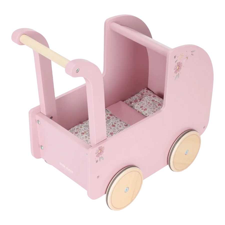 Little Dutch Carrinho de Bonecas com Têxteis Little Dutch