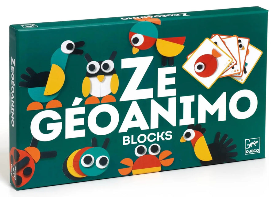 Djeco Zé Géoanimo Reproduz Animais com Peças de Madeira Djeco